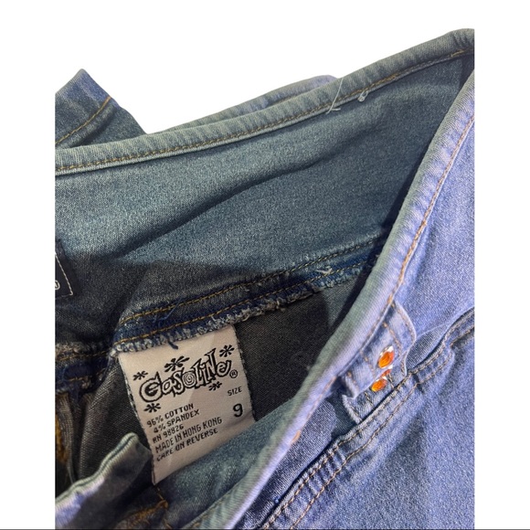 Vintage Gasoline Bell Bottom Jeans size 9 - Picture 6 of 7